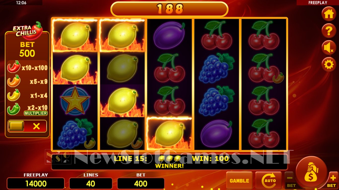 Hot Fruits 40 Extra Chillis Slot Slot Image in Demo - pic. 5