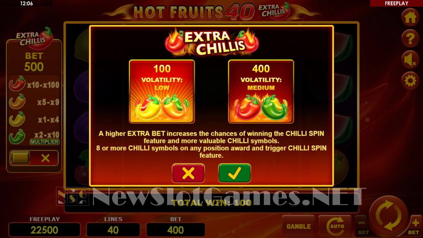 Hot Fruits 40 Extra Chillis Slot Slot Image in Demo - pic. 7