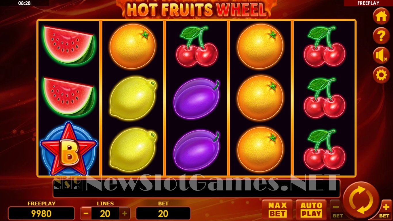 Hot Hot Fruit Slot Game Wheel