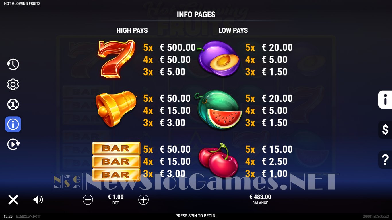Hot Glowing Fruits Slot Slot Image in Demo - pic. 7