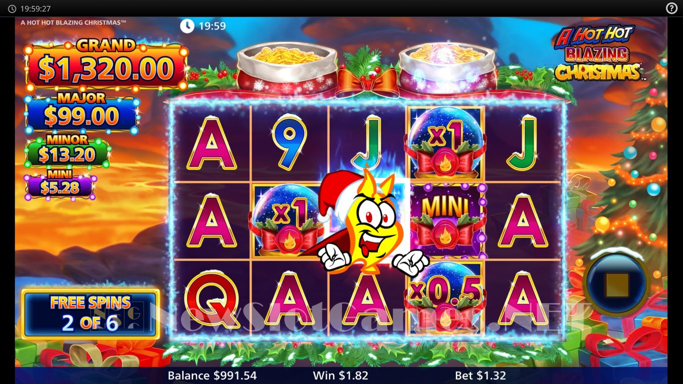 A Hot Hot Blazing Christmas Slot Slot Image in Demo - pic. 7