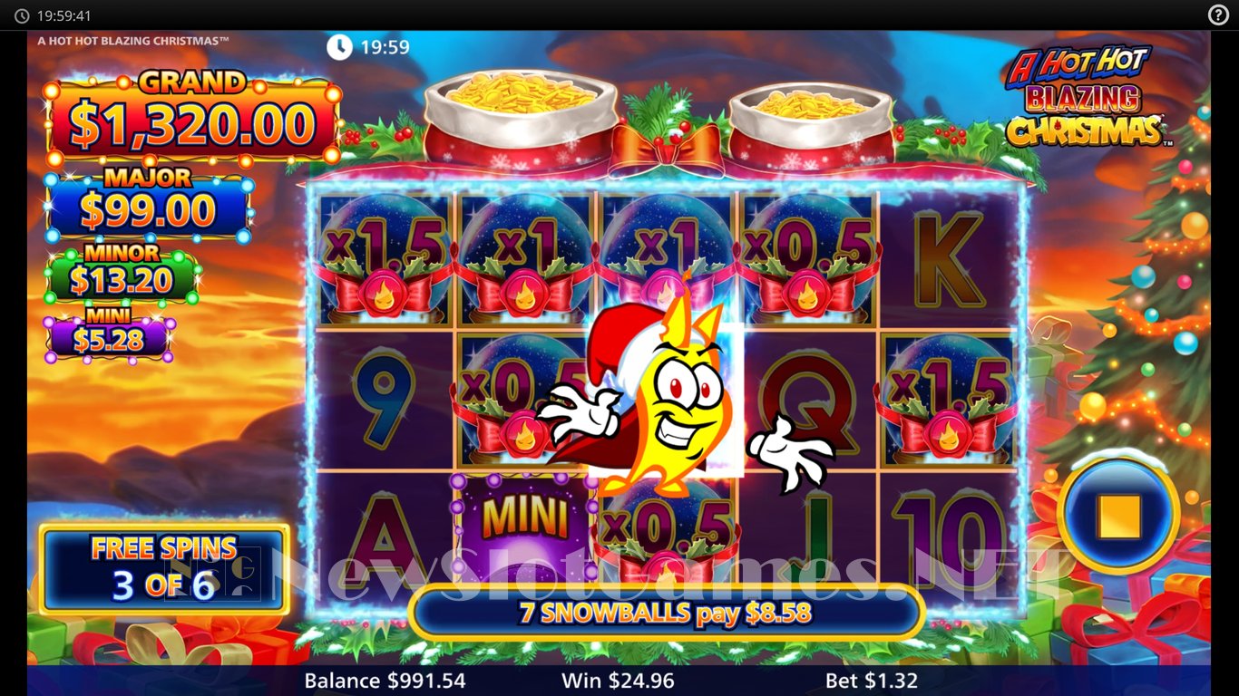 A Hot Hot Blazing Christmas Slot Slot Image in Demo - pic. 8
