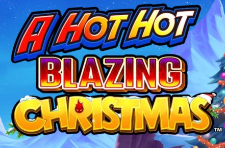 A Hot Hot Blazing Christmas Slot Logo