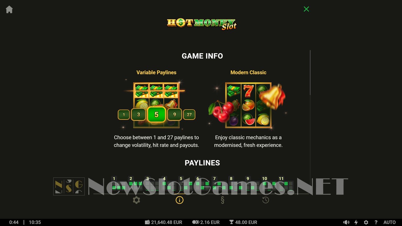 Hot Money Slot Slot Image in Demo - pic. 6