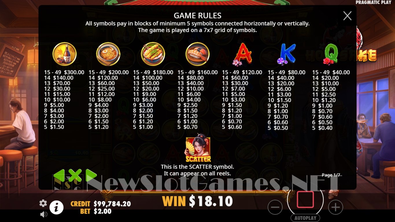 Hot Sake Slot Slot Image in Demo - pic. 15