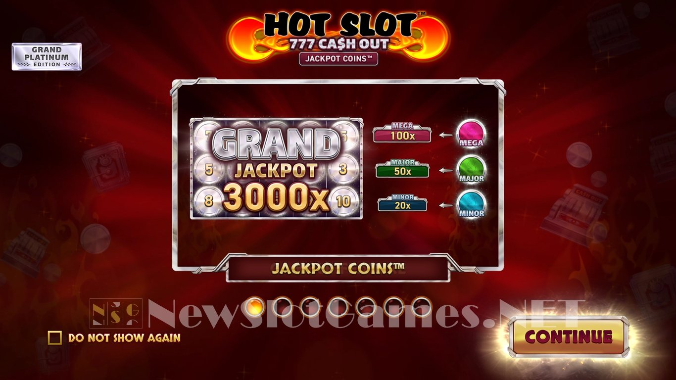 Hot Slot 777 Cash Out Grand Platinum Edition Slot Demo Image
