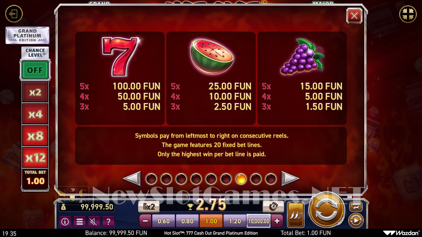 Hot Slot 777 Cash Out Grand Platinum Edition Slot Slot Image in Demo - pic. 10