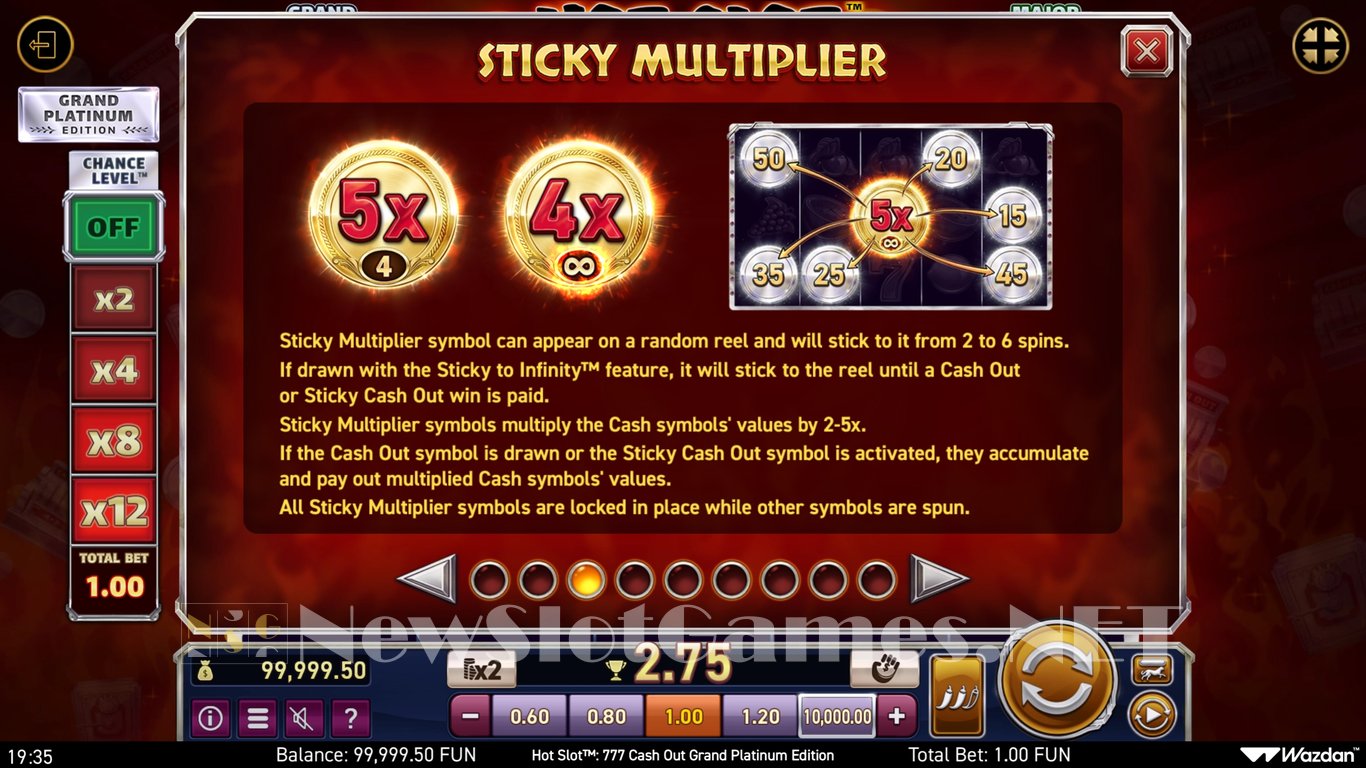 Hot Slot 777 Cash Out Grand Platinum Edition Slot Slot Image in Demo - pic. 9