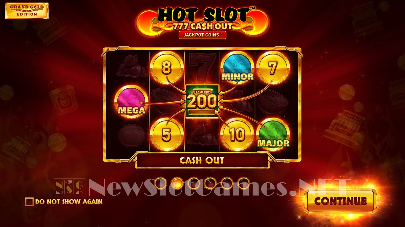Hot Slot™ 777: Cash Out Grand Gold Edition Slot Demo Image