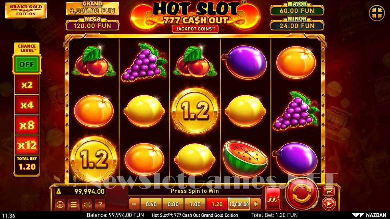 Hot Slot™ 777: Cash Out Grand Gold Edition Slot Slot Image in Demo - pic. 3