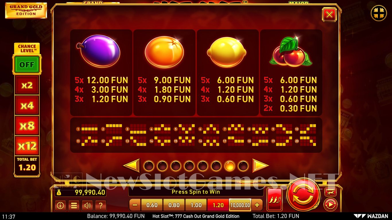 Hot Slot™ 777: Cash Out Grand Gold Edition Slot Slot Image in Demo - pic. 9