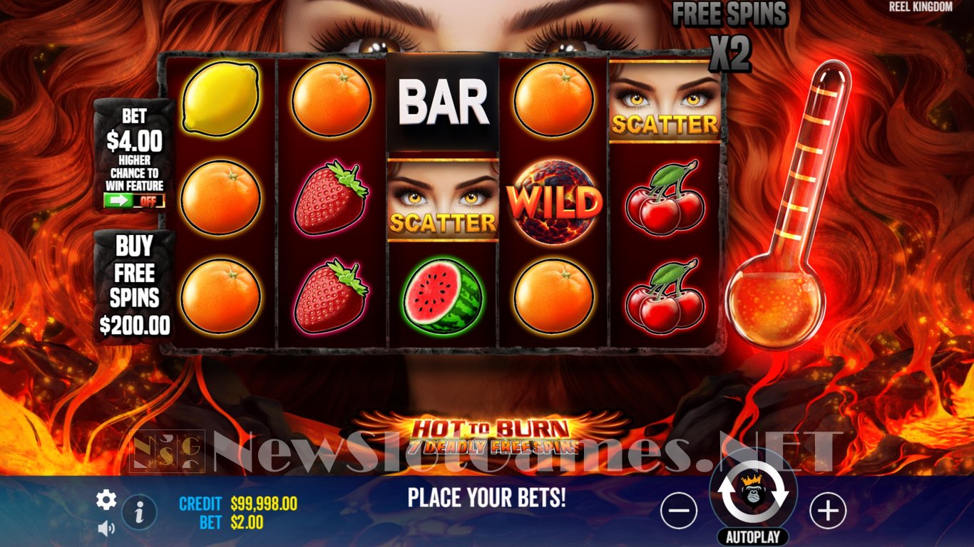 Hot to Burn – 7 Deadly Free Spins Slot Demo Image