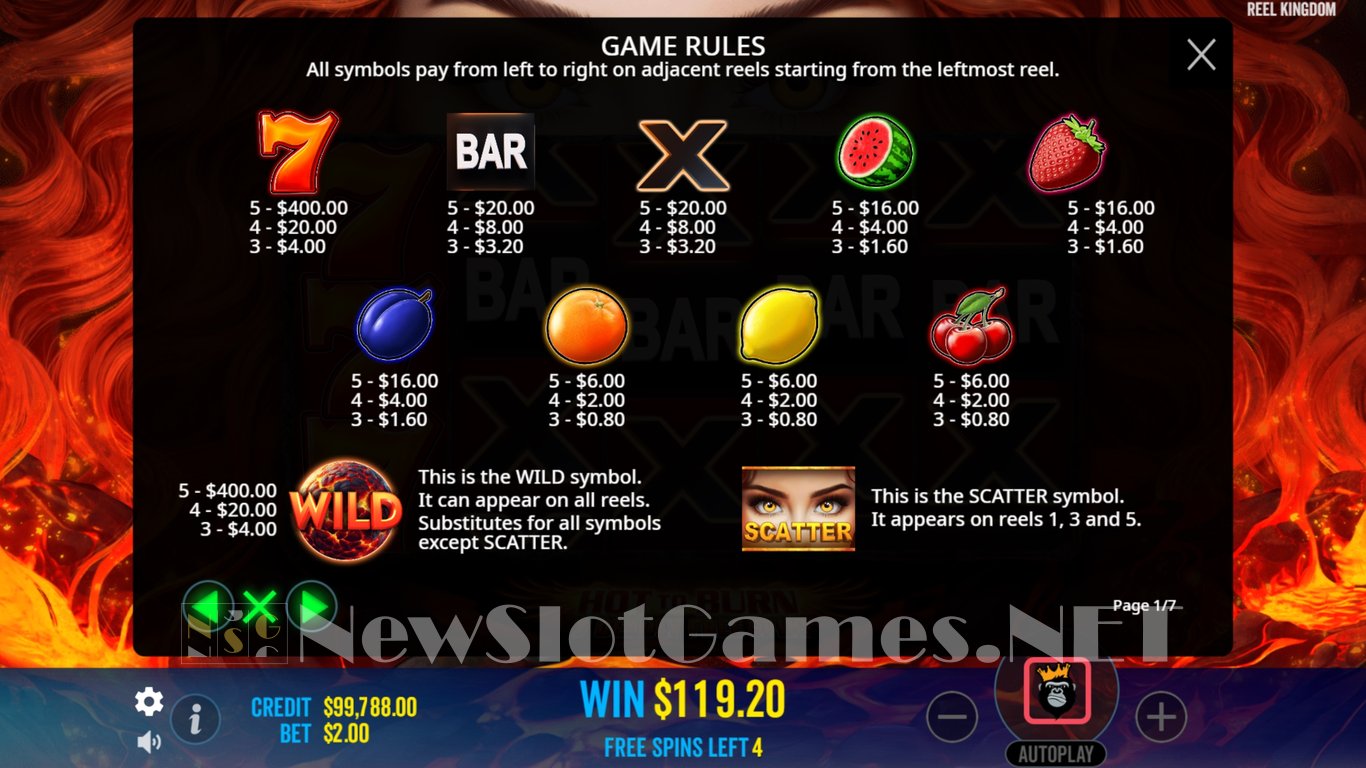 Hot to Burn – 7 Deadly Free Spins Slot Slot Image in Demo - pic. 13