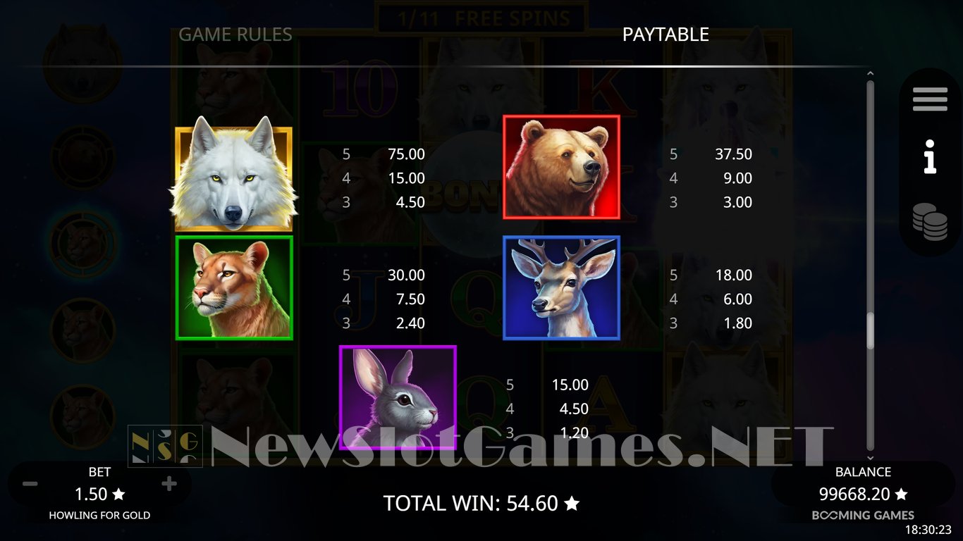 Howling for Gold Slot Slot Image in Demo - pic. 14