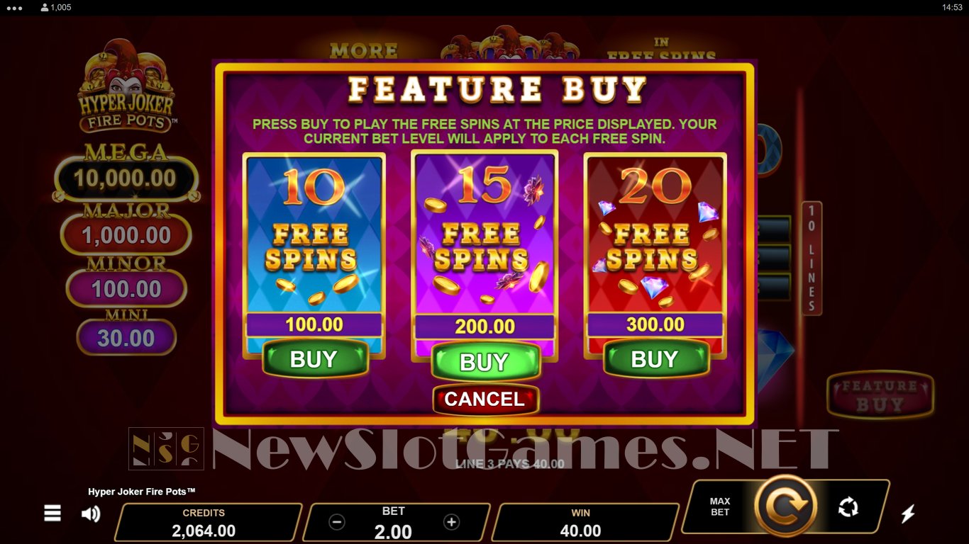 Hyper Joker Fire Pots Slot Slot Image in Demo - pic. 7