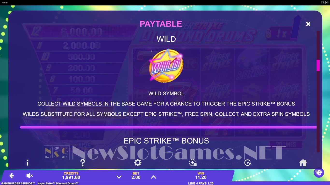 Hyper Strike Diamond Drums Slot Slot Image in Demo - pic. 10