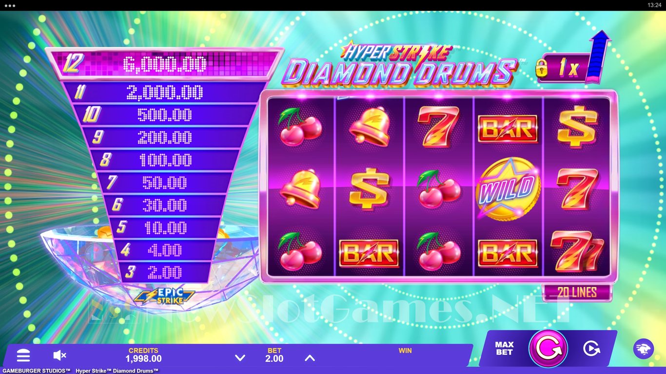 Hyper Strike Diamond Drums Slot Slot Image in Demo - pic. 3