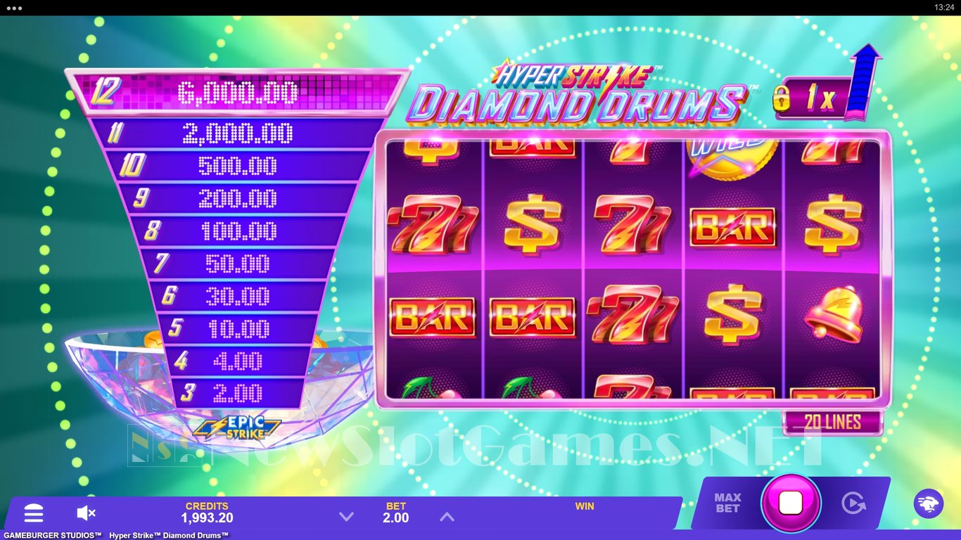 Hyper Strike Diamond Drums Slot Slot Image in Demo - pic. 5