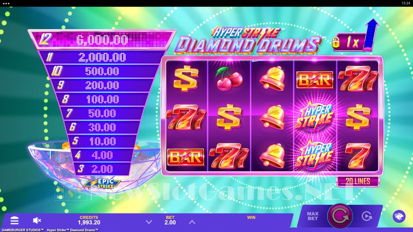 Hyper Strike Diamond Drums Slot Slot Image in Demo - pic. 6