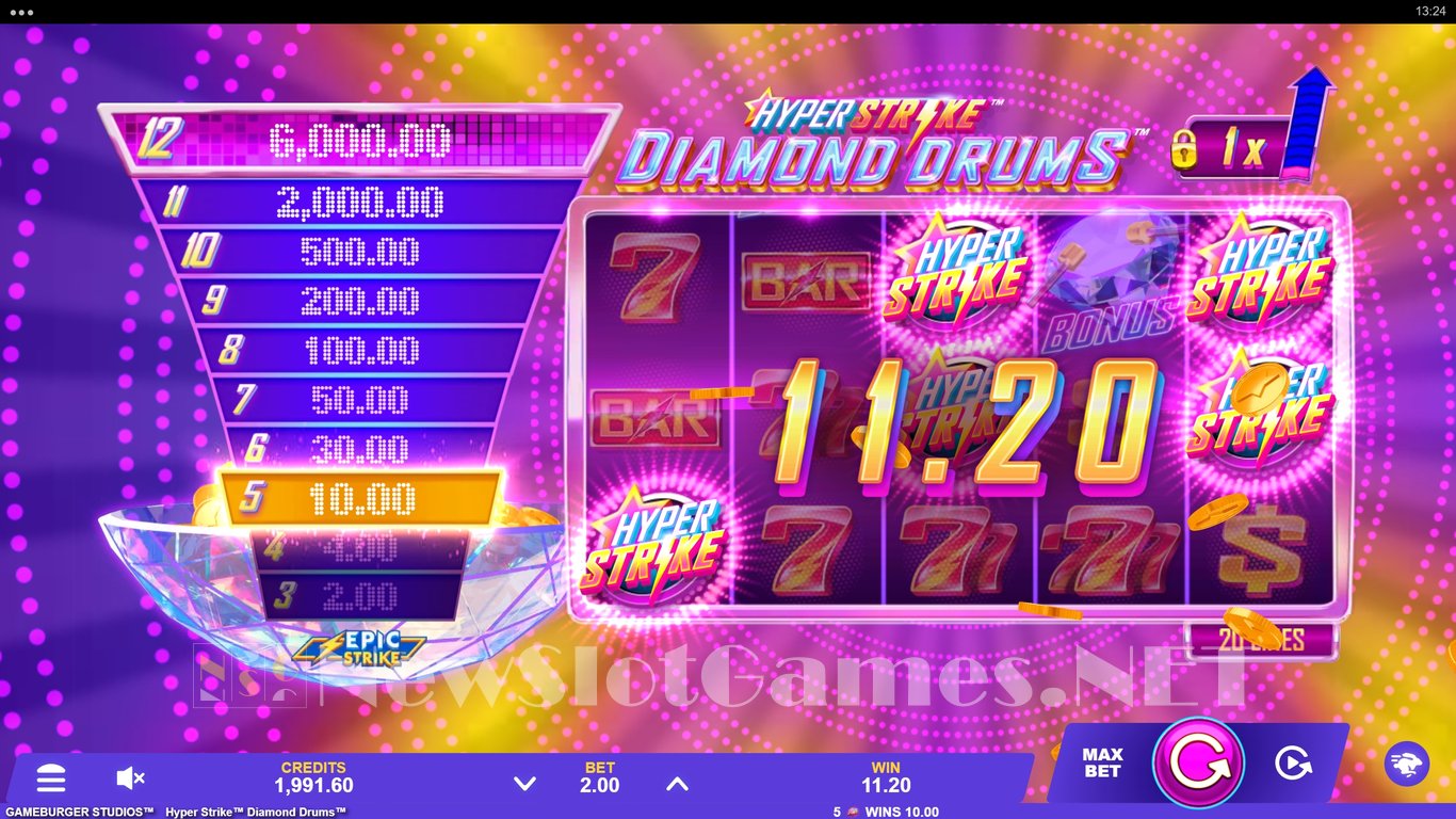 Hyper Strike Diamond Drums Slot Slot Image in Demo - pic. 8