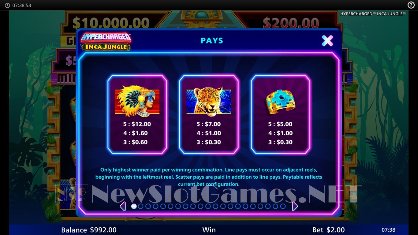 Hypercharged Inca Jungle Slot Slot Image in Demo - pic. 7