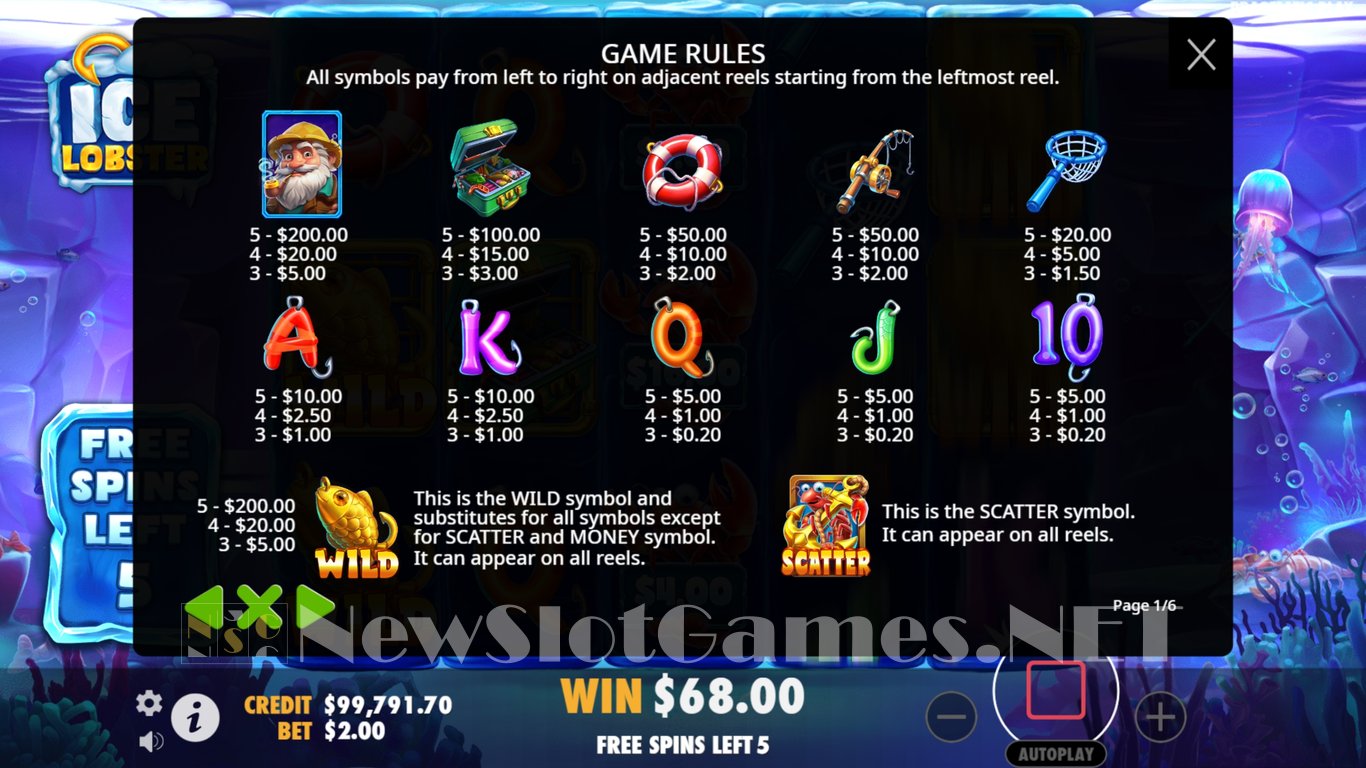 Ice Lobster Slot Slot Image in Demo - pic. 11