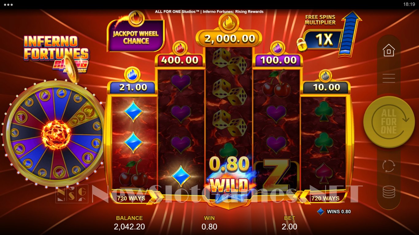 Inferno Fortunes Rising Rewards Slot Demo Image