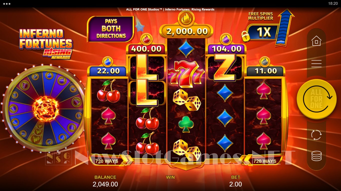 Inferno Fortunes Rising Rewards Slot Slot Image in Demo - pic. 10