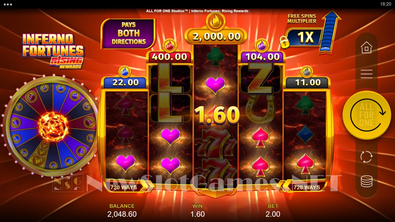 Inferno Fortunes Rising Rewards Slot Slot Image in Demo - pic. 11