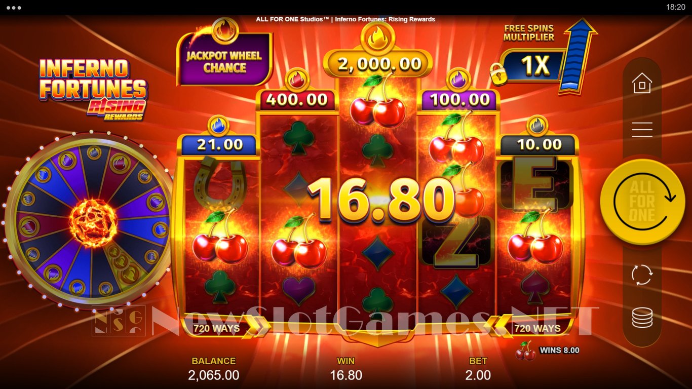 Inferno Fortunes Rising Rewards Slot Slot Image in Demo - pic. 5