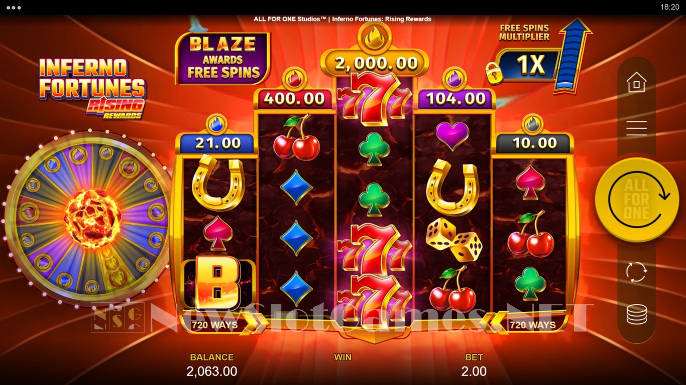 Inferno Fortunes Rising Rewards Slot Slot Image in Demo - pic. 6