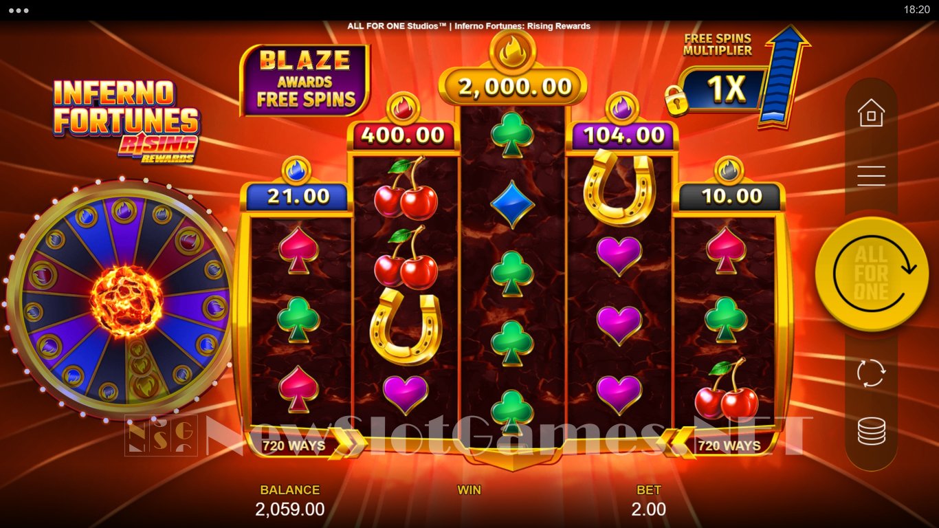 Inferno Fortunes Rising Rewards Slot Slot Image in Demo - pic. 7