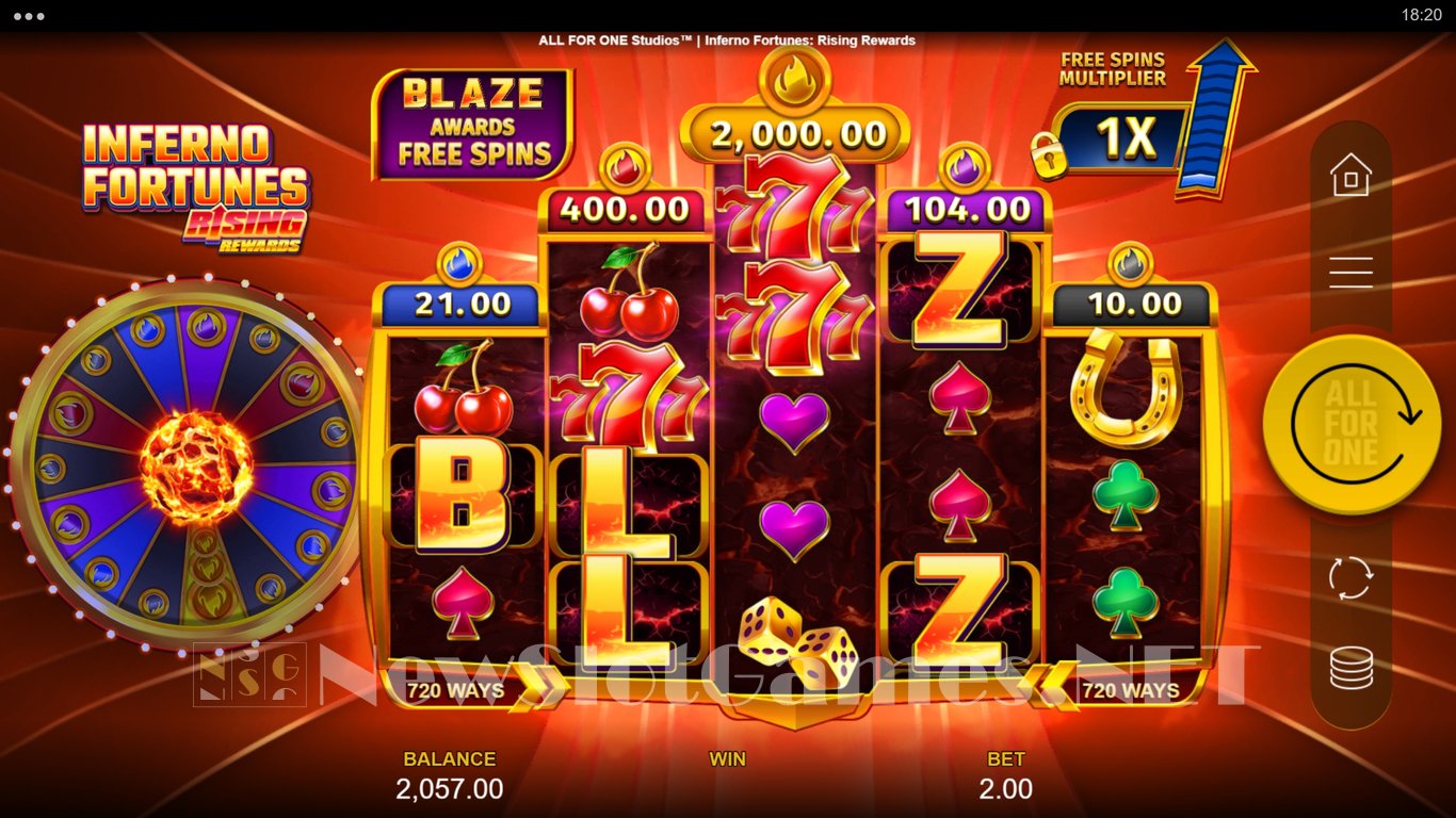 Inferno Fortunes Rising Rewards Slot Slot Image in Demo - pic. 8