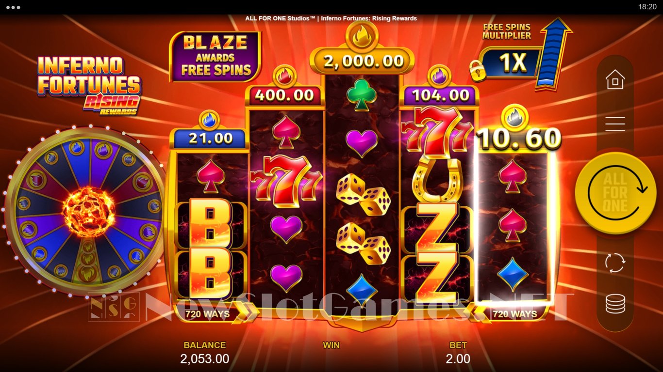Inferno Fortunes Rising Rewards Slot Slot Image in Demo - pic. 9