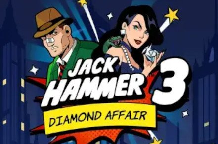 Jack Hammer 3 Diamond Affair Slot Logo