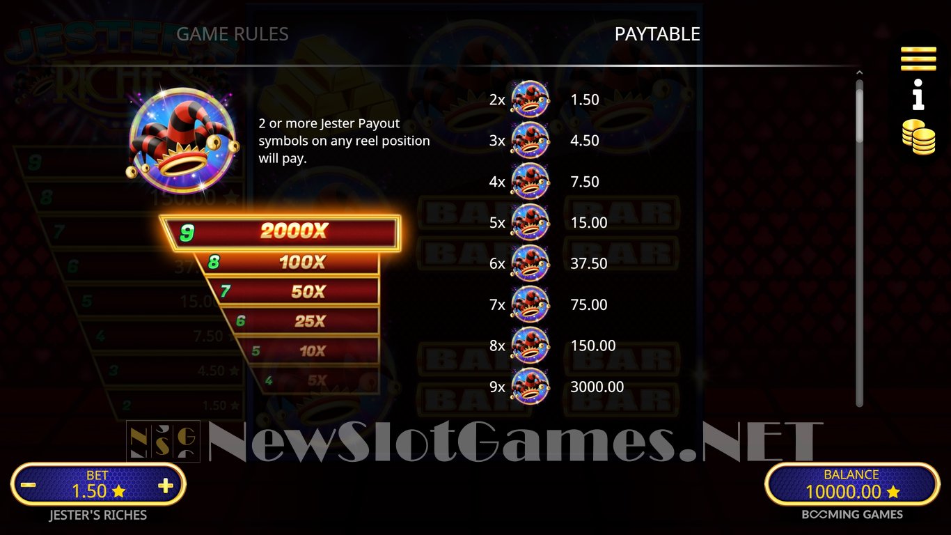 Jesters Riches Slot Slot Image in Demo - pic. 7
