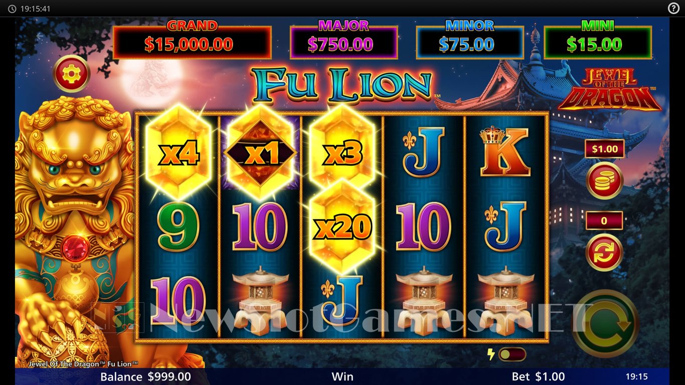 Jewel of the Dragon Fu Lion Slot Slot Image in Demo - pic. 2