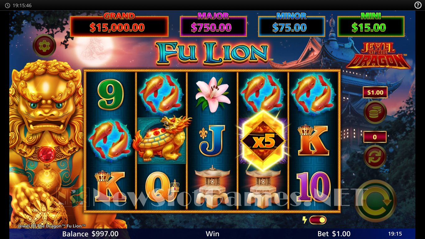 Jewel of the Dragon Fu Lion Slot Slot Image in Demo - pic. 3