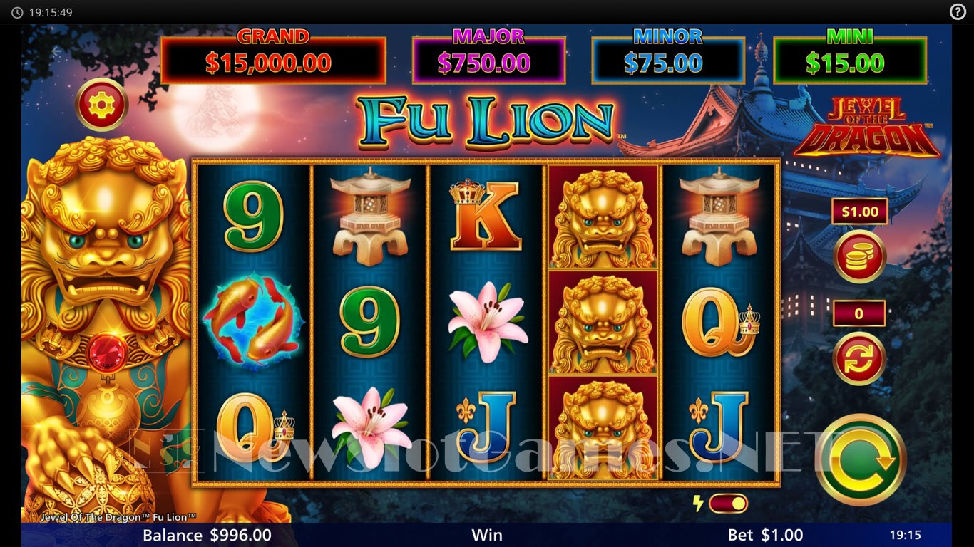 Jewel of the Dragon Fu Lion Slot Slot Image in Demo - pic. 4