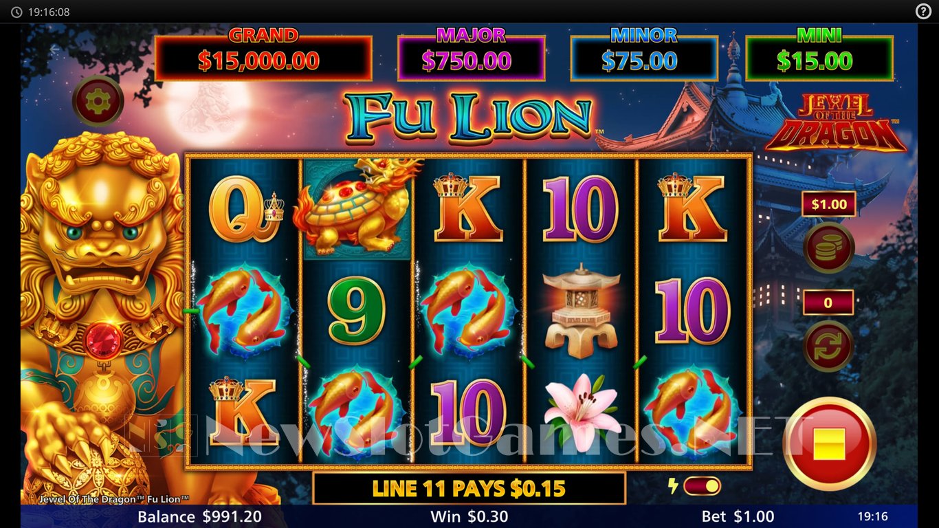 Jewel of the Dragon Fu Lion Slot Slot Image in Demo - pic. 7