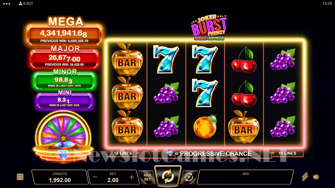 Joker Burst Frenzy Mega Moolah Slot Slot Image in Demo - pic. 3