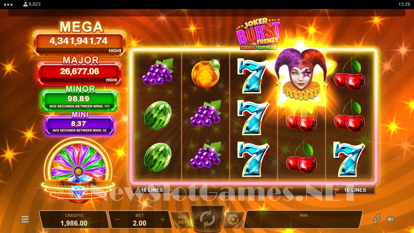 Joker Burst Frenzy Mega Moolah Slot Slot Image in Demo - pic. 4