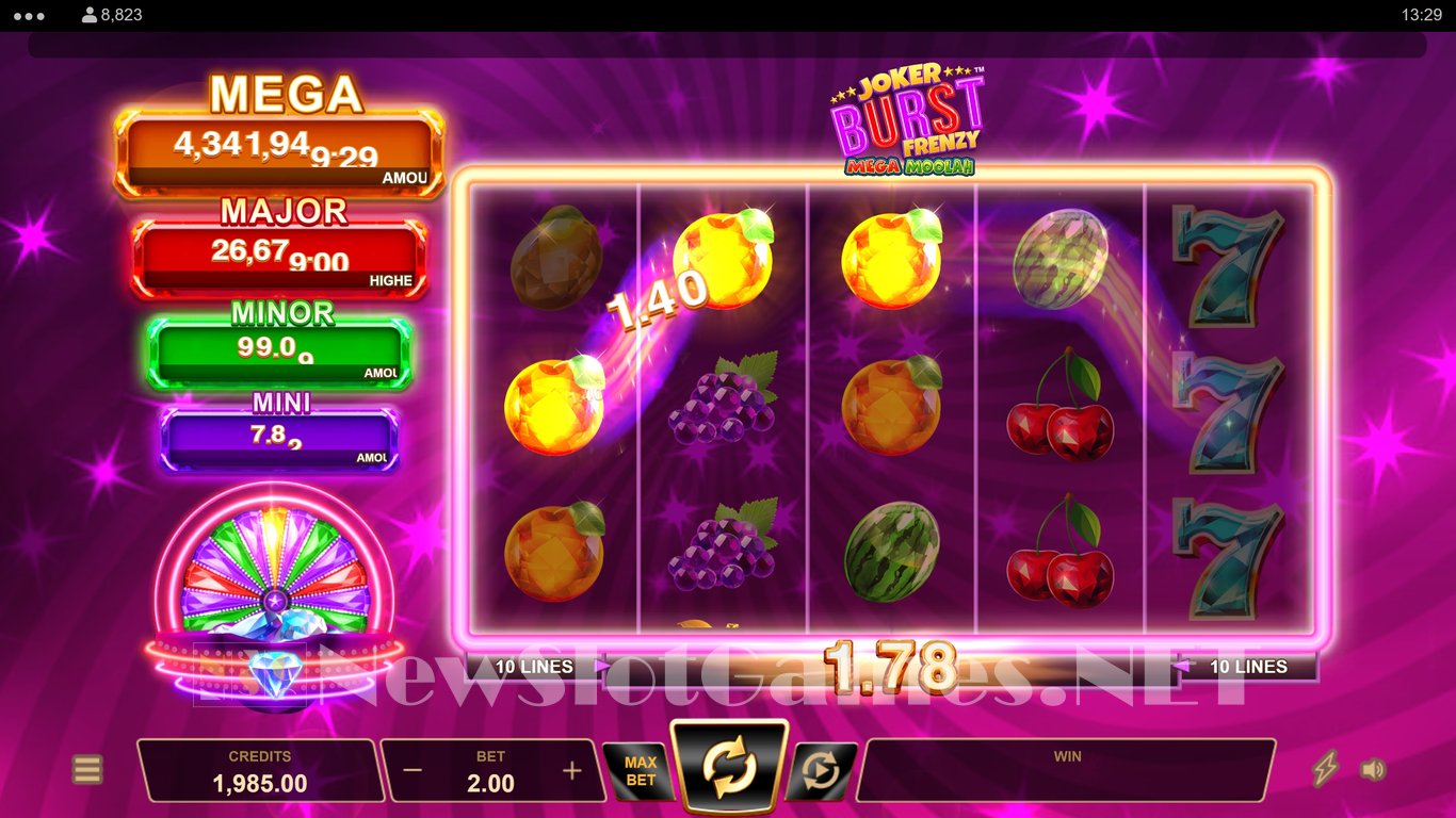 Joker Burst Frenzy Mega Moolah Slot Slot Image in Demo - pic. 6