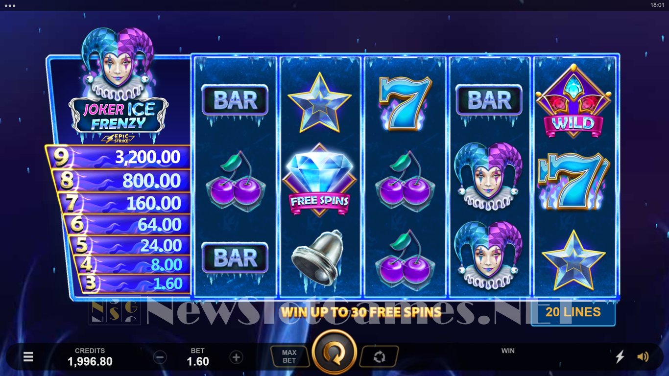 Joker Ice Frenzy Slot Demo Image