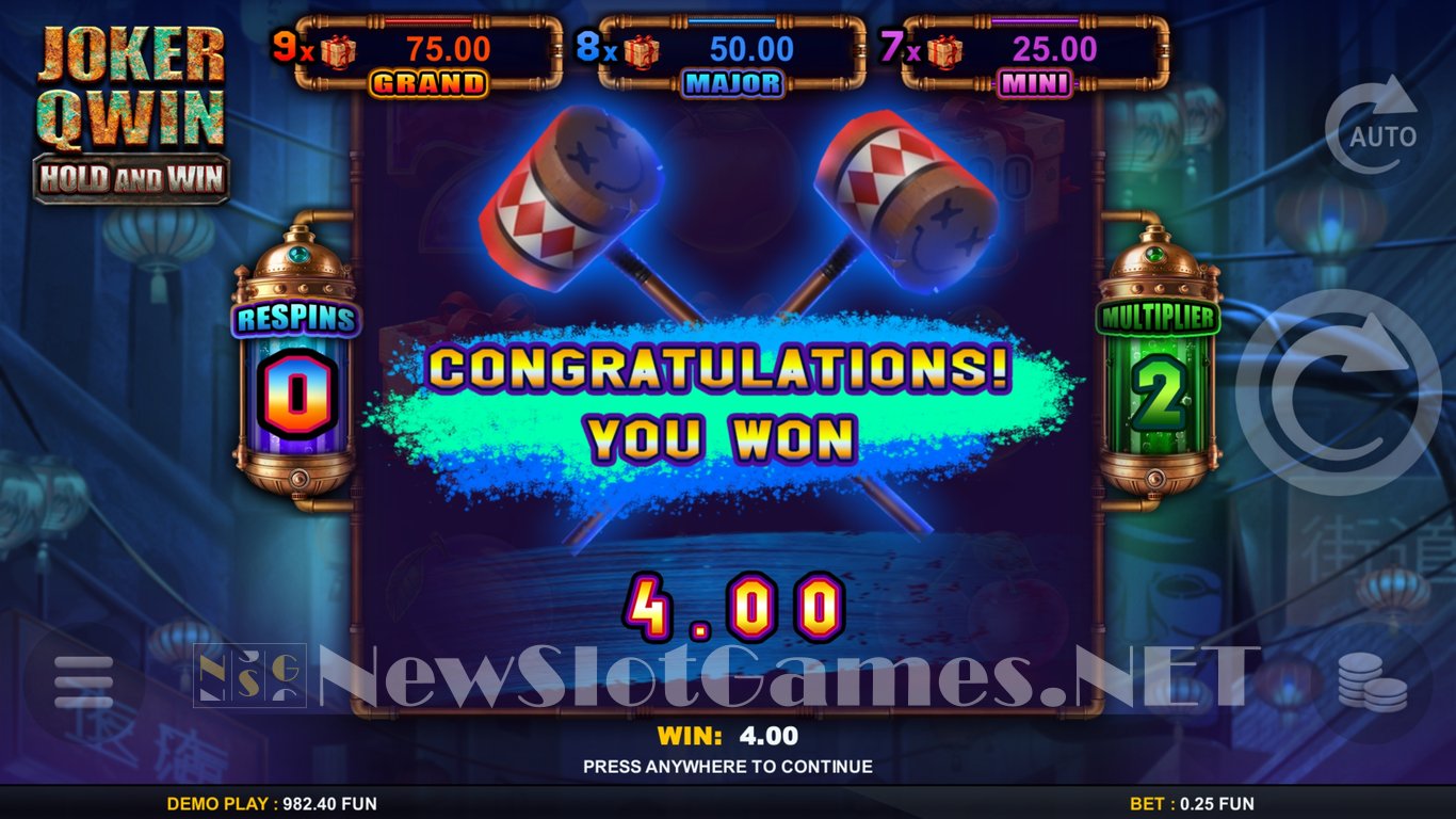 Joker Qwin Hold and Win Slot Slot Image in Demo - pic. 8