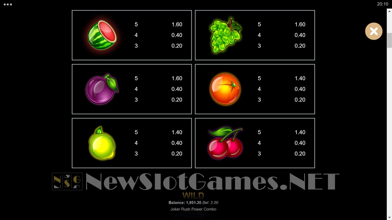 Joker Rush Power Combo Slot Slot Image in Demo - pic. 15