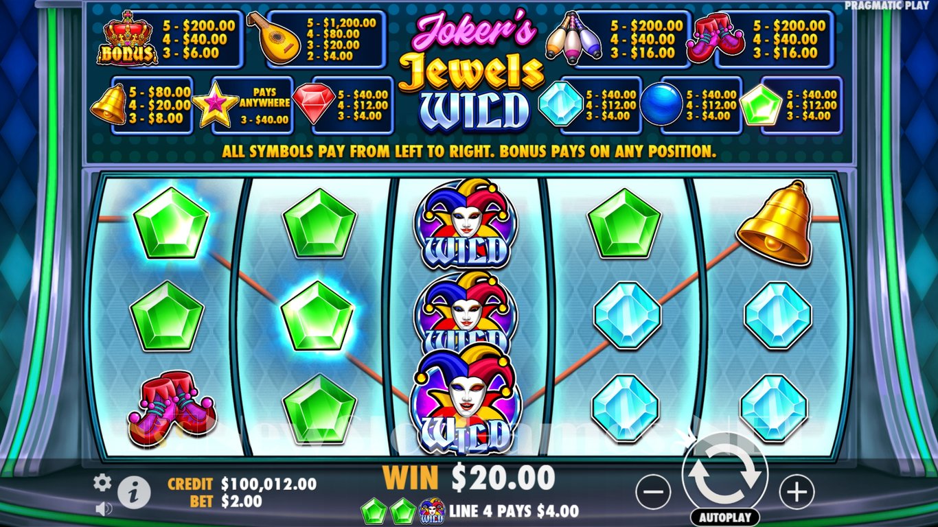 Jokers Jewels Wild Slot Slot Image in Demo - pic. 3