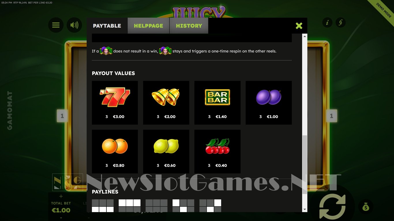 Juicy Joker Slot Slot Image in Demo - pic. 12