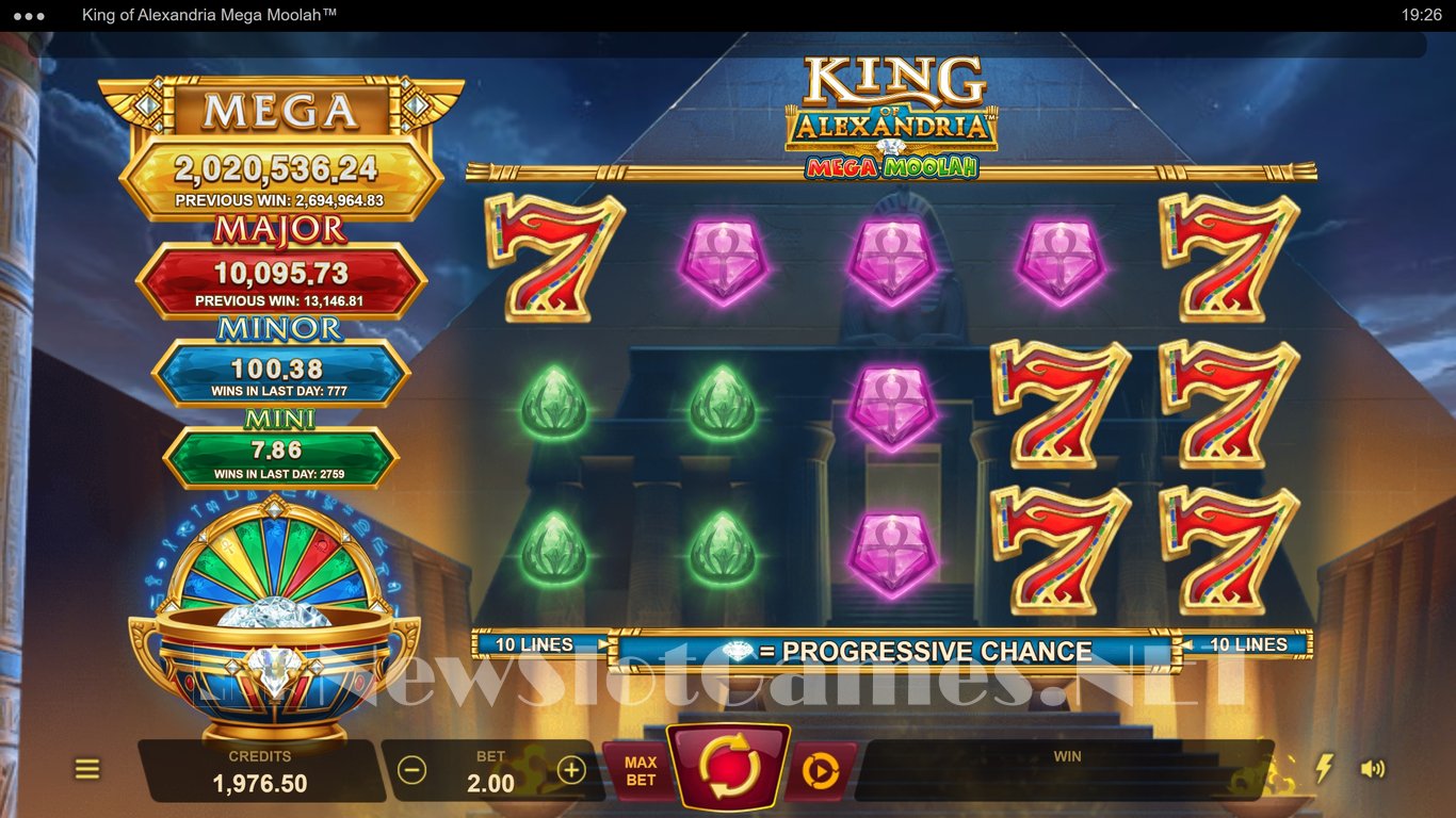 King of Alexandria Mega Moolah Slot Slot Image in Demo - pic. 2