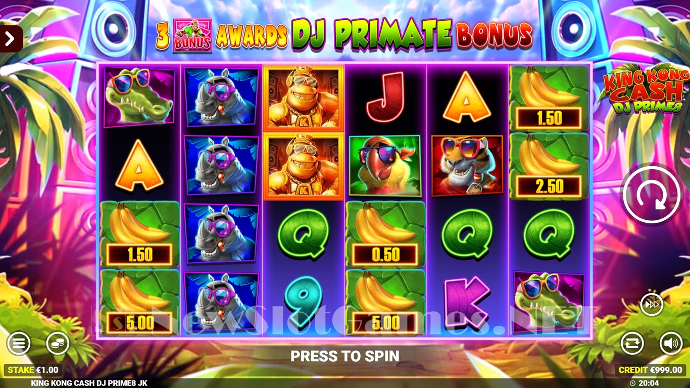 King Kong Cash DJ Prime8 Slot Slot Image in Demo - pic. 2
